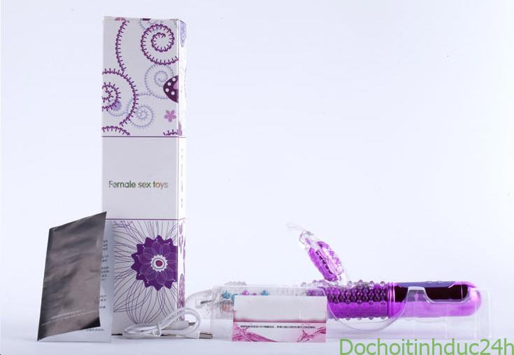 Dương vật giả rung ngoáy thụt libo sạc 