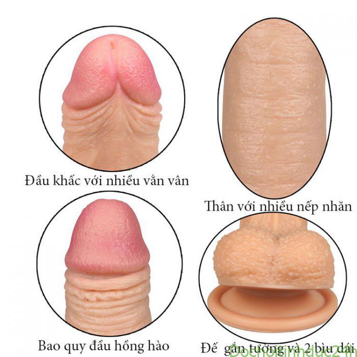 dương vật giả natural lovetoy rung 7 cđ