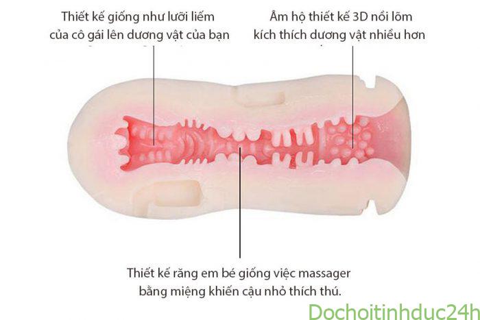 Âm đạo giả dạng cốc leten sạc pin