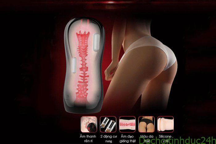 Âm đạo giả dạng cốc leten sạc pin