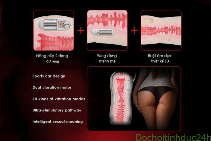 Âm đạo giả dạng cốc leten sạc pin