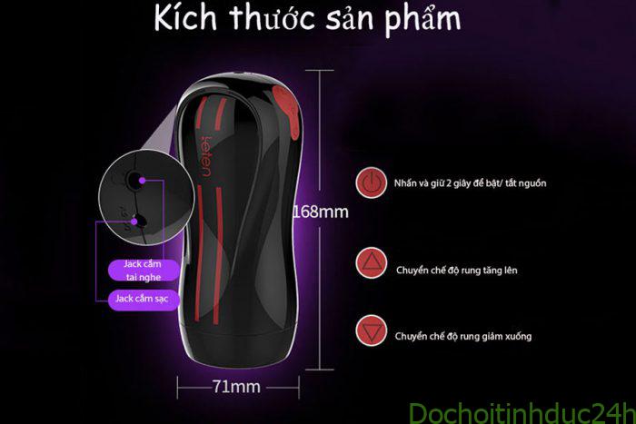 Âm đạo giả dạng cốc leten sạc pin