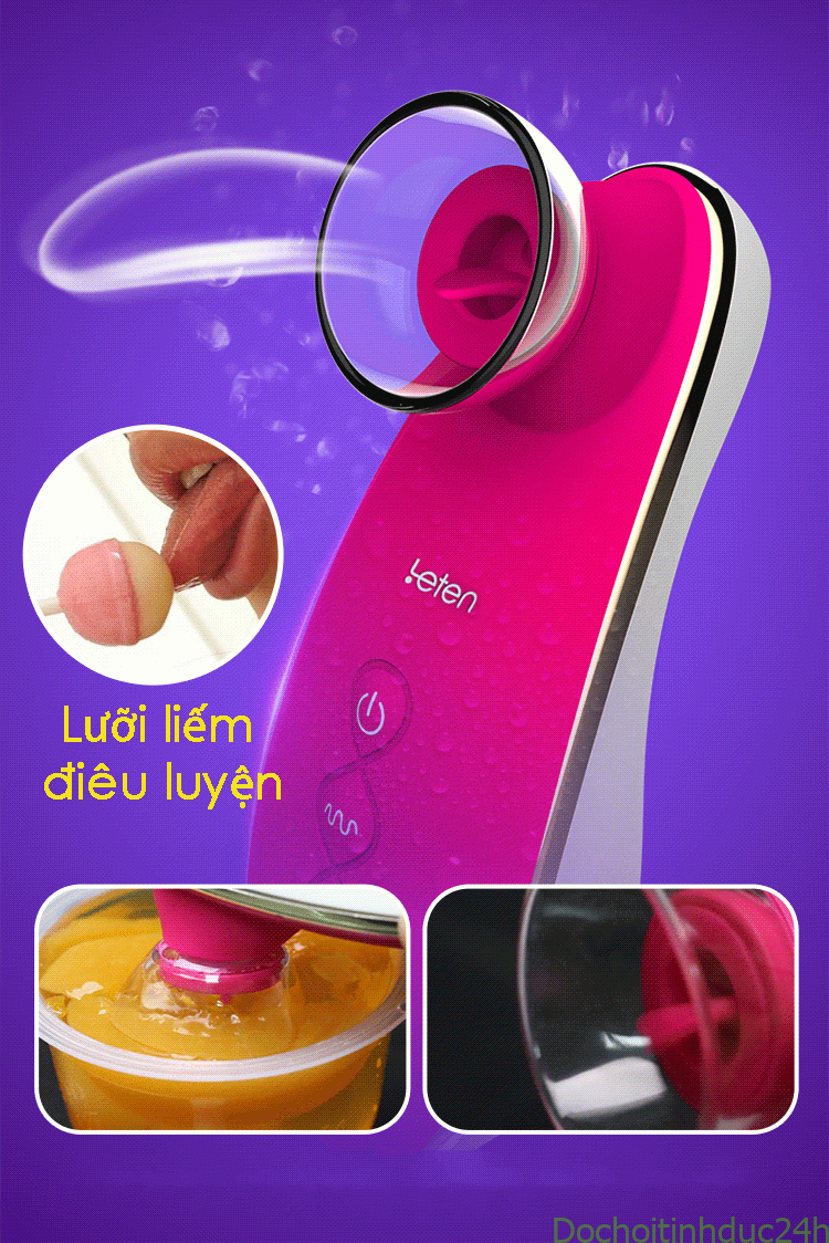 Lưỡi rung oral sex bú mút đầu ti hột le