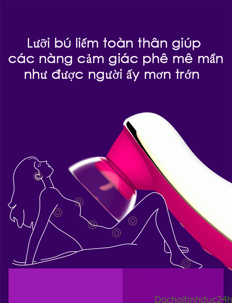 Lưỡi rung oral sex bú mút đầu ti hột le