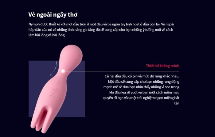 Đồ Chơi Sex Svakom Nyhm USA 2 đầu rung ngoáy
