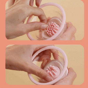 Máy massage ngực 3 đầu rung bú liếm xoay